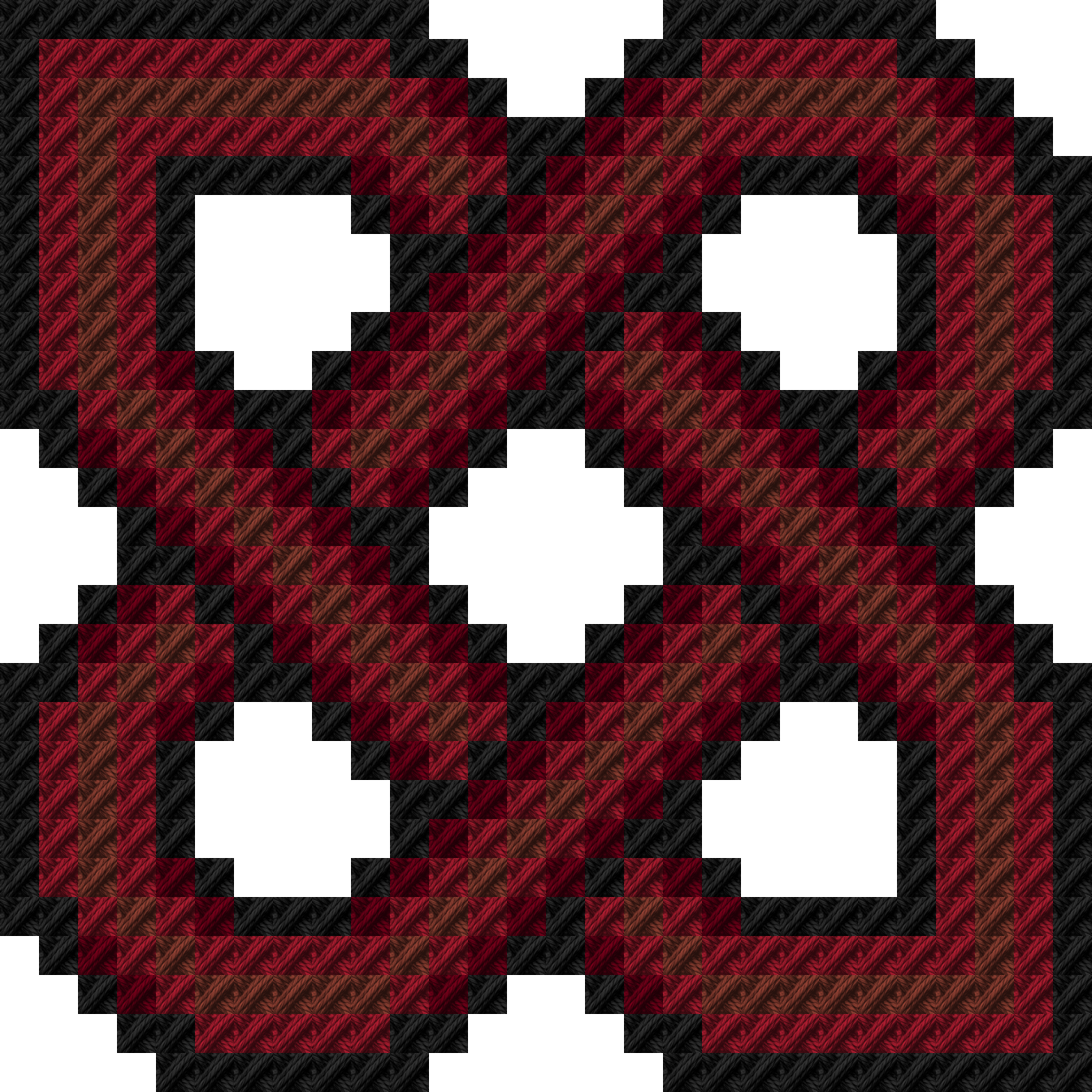 Sample stitched in Garnet